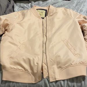 Pink bomber jacket